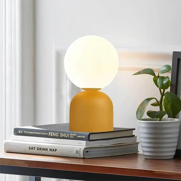 Homing Gelbe Tischlampe mit E14 Glas
