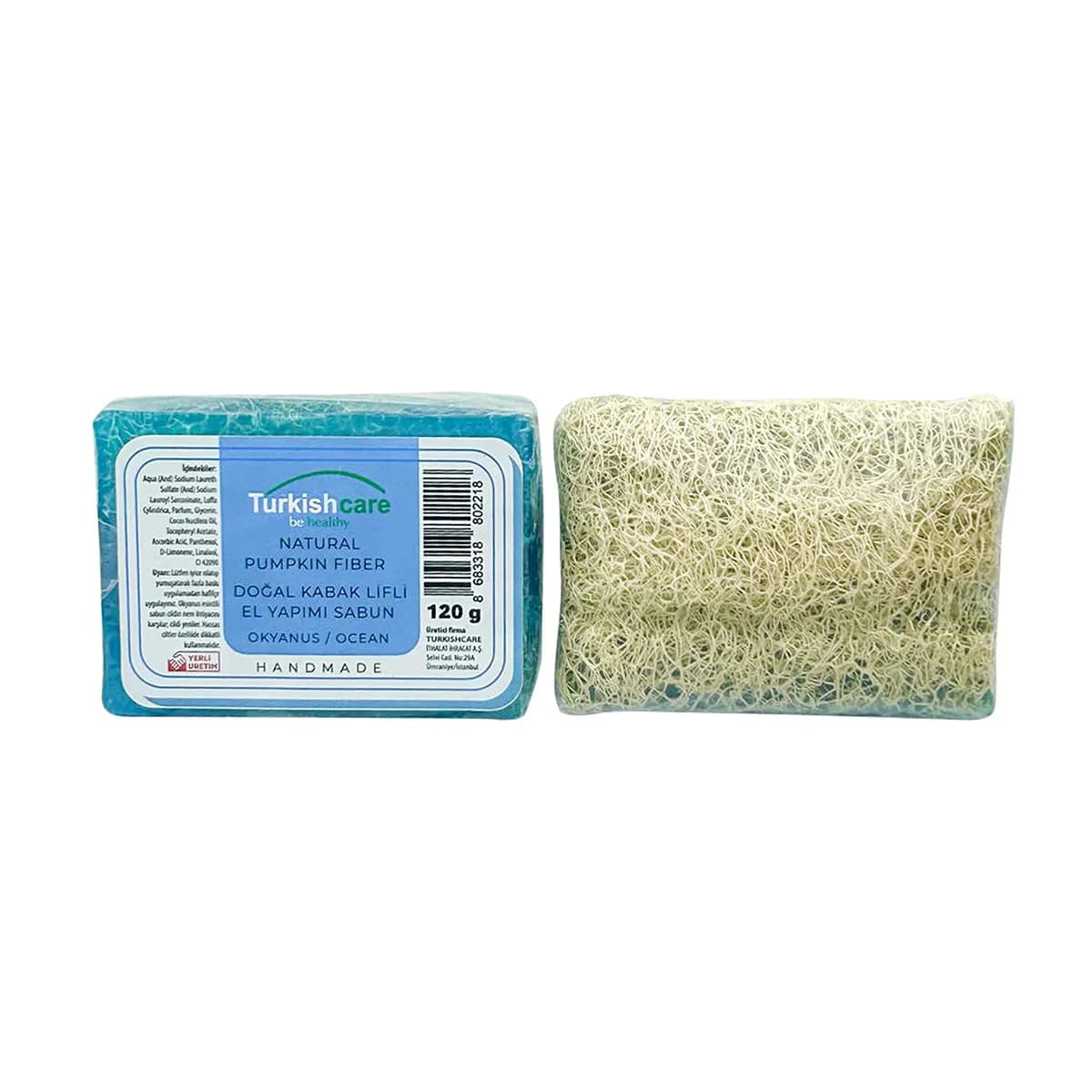 Türkische Pflege Kürbisfaser Ozeanseife 120 g