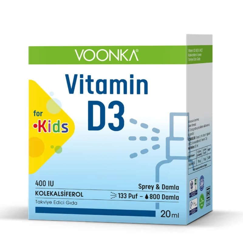 Voonka Kinder Vitamin D3 Spray Tropfen 400 IU