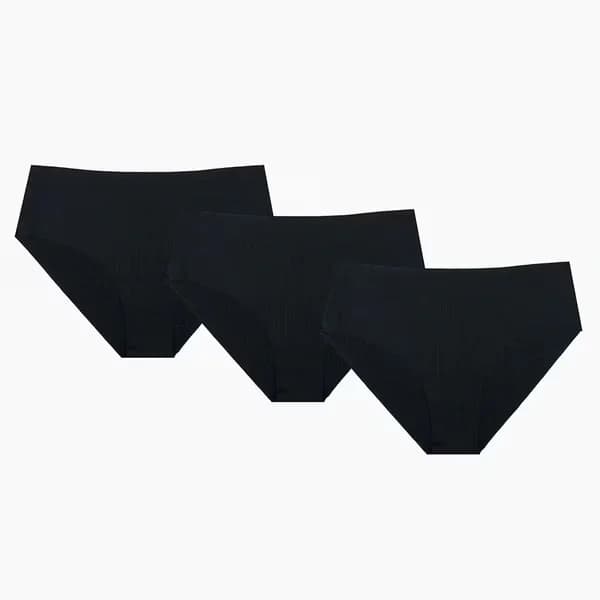 NBB Schwarze XL Laser-Cut Slips 3er-Pack