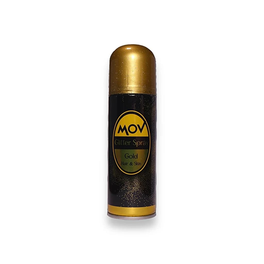 MOV Glitzer Spray Gold - Langanhaltender Schimmer für Haar und Körper