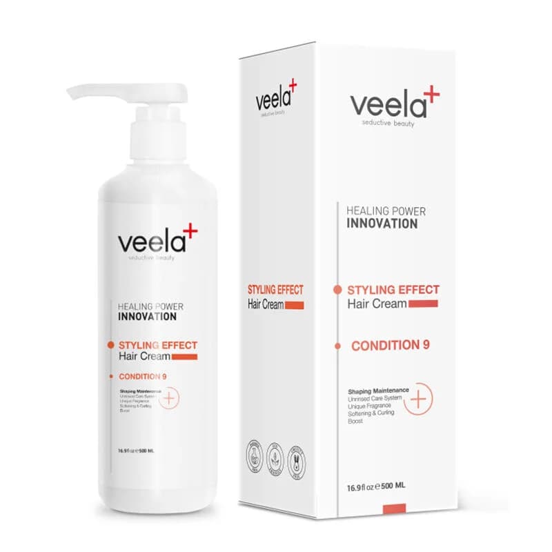 Veela Leave-In Styling Cream für schwer zu stylendes Haar 500ml