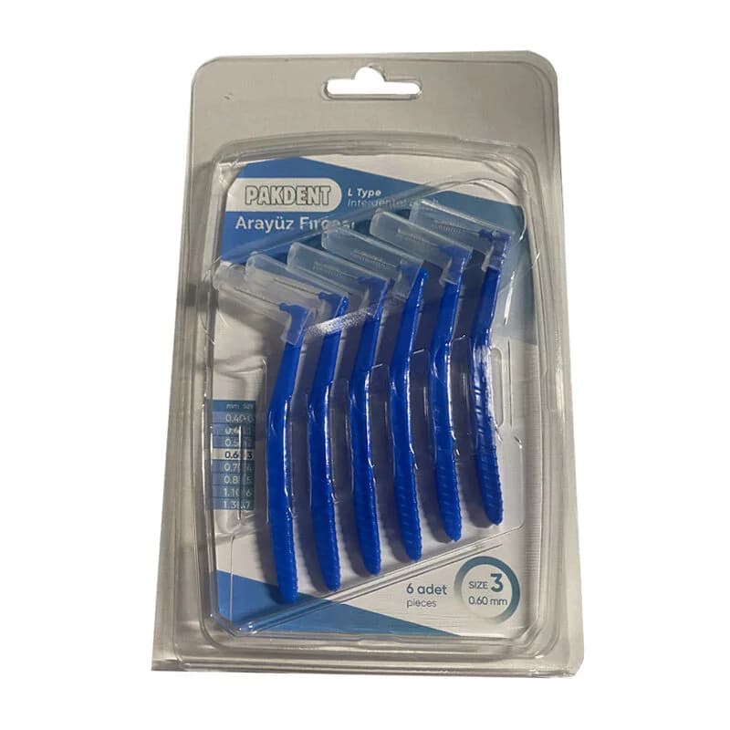 Pakdent L-Typ Interdentalbürste 0,60mm