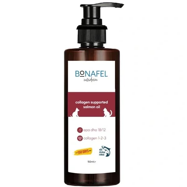 Bonafel Alaska Lachsöl & Kollagen für Katzen & Hunde 150ml