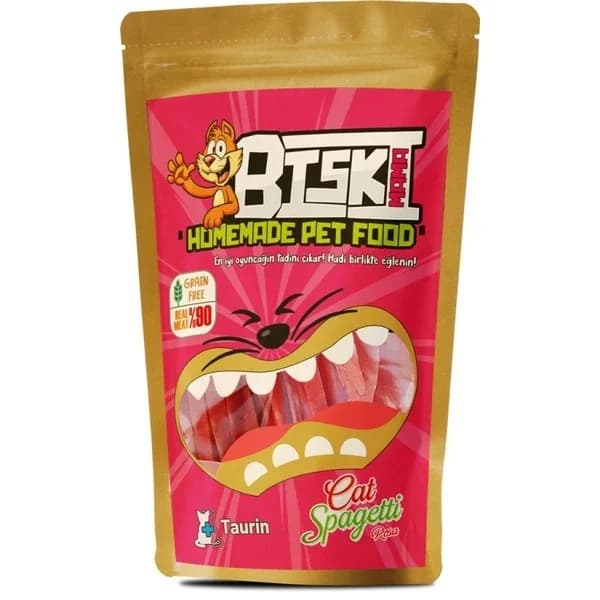 Biskimama Huhn & Lachs Katzenpasta Leckerlis - 30g