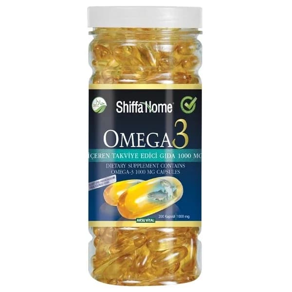 Shiffa Home Omega-3 Softgels 1000mg - Halal zertifiziert 200 Kapseln