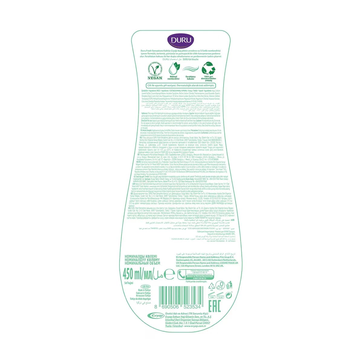 Duru Frisch Kaktusblüten Duschgel 450ml