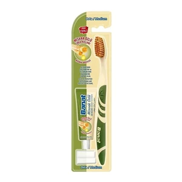 Banat Miswak Zahnpflegeset - Zahnschmelz stärken &amp; Atem erfrischen
