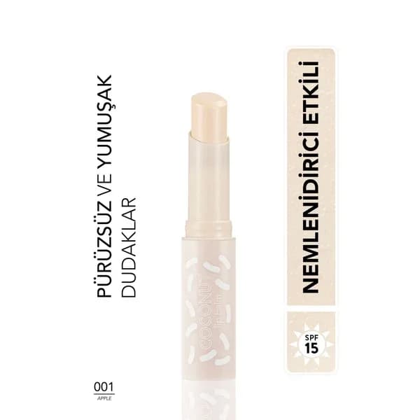 Flormar Apfel Lippenbalsam - Feuchtigkeitsspendende getönte Lippenpflege
