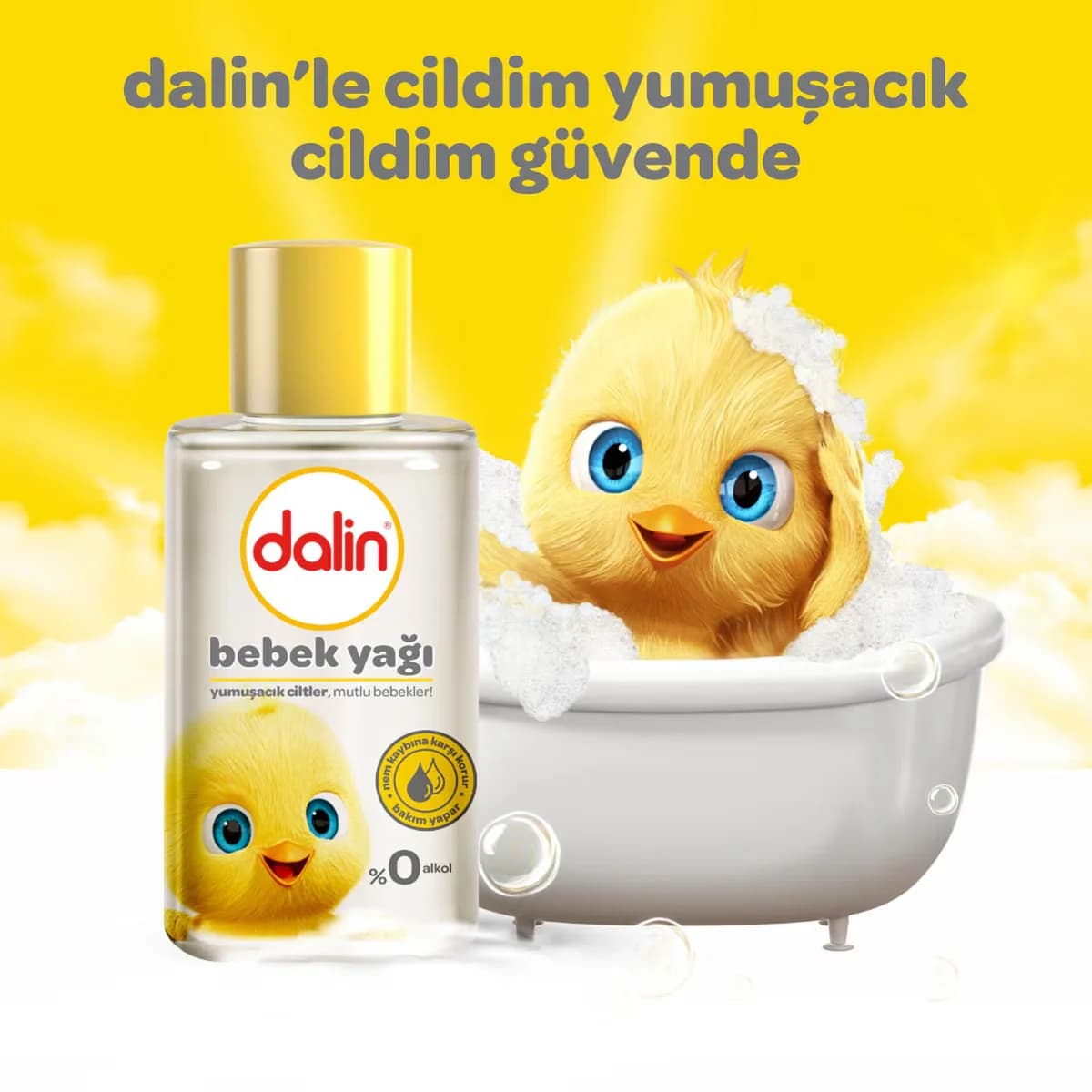 Dalin Babyöl 50ml - Hypoallergenes Feuchtigkeitsmittel für Babys