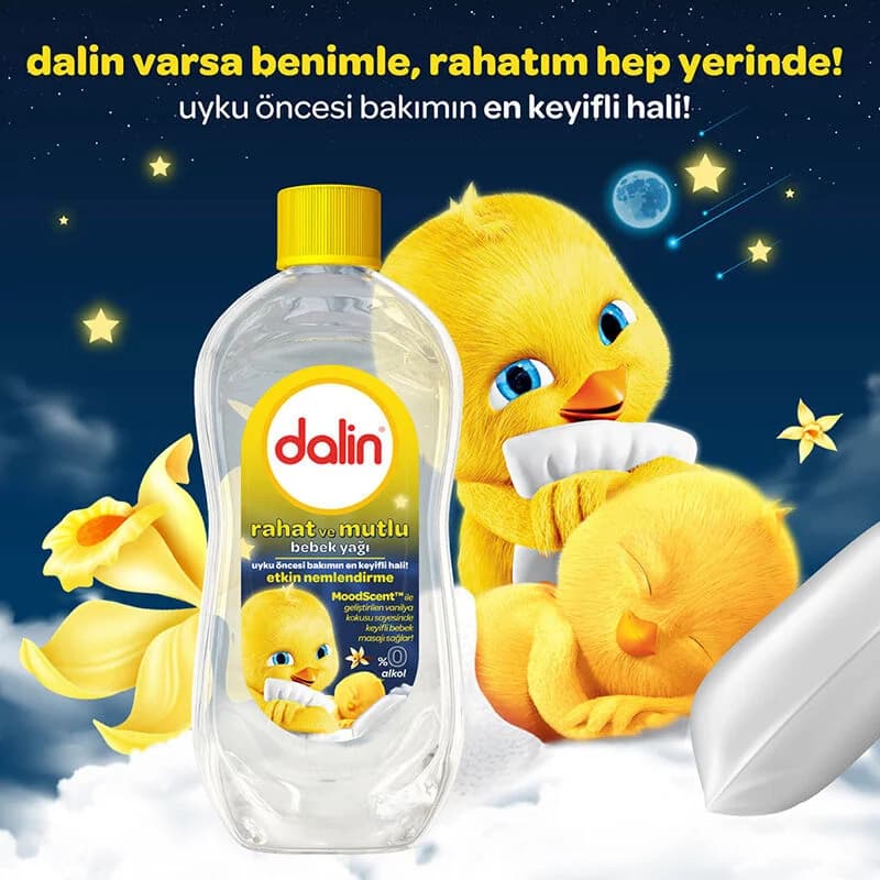 Dalin Happy Baby Öl 200ml - Weichmacher & Beruhigung für empfindliche Haut