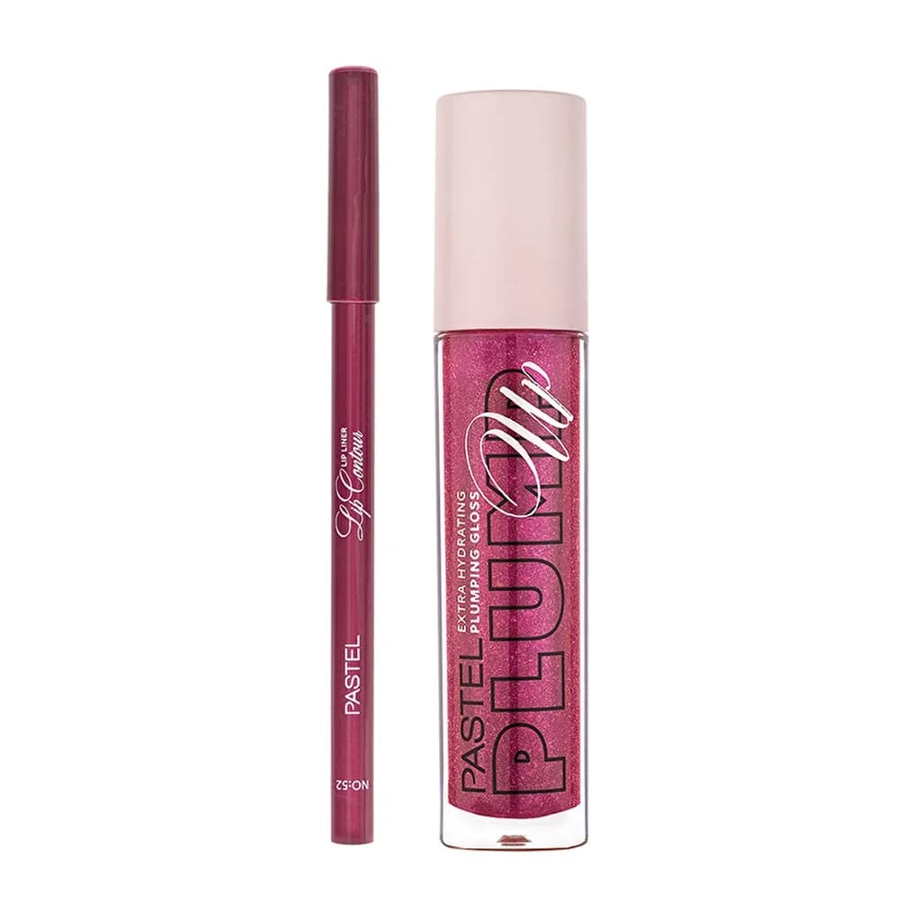 Pastel Perfect Lippen Duo: Plump Up Gloss & Konturenstift Set