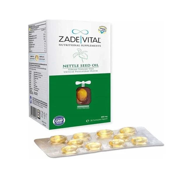 Brennnesselsamenöl 800mg - 60 Weichkapseln von Zade Vital