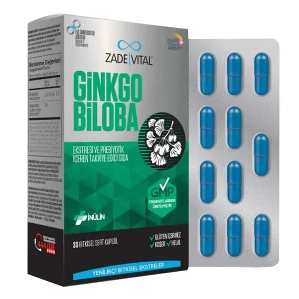 Zade Vital Ginkgo Biloba Extrakt 30 Kapseln