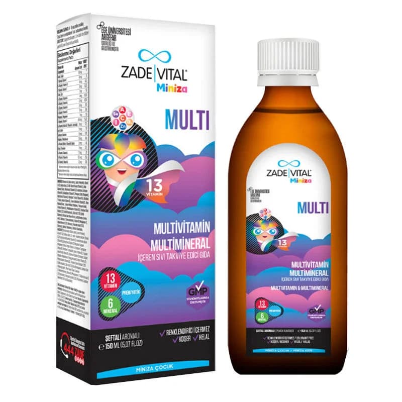 Zade Vital Miniza 150ml Flüssigkeitspräparat für die tägliche Ernährung