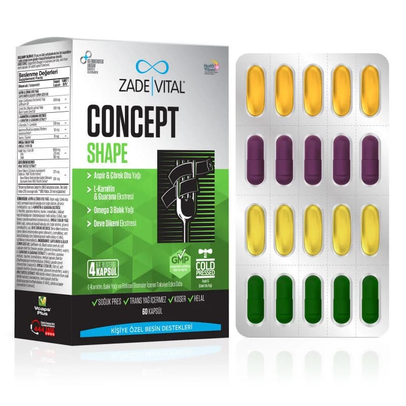 Zade Vital Concept Shape Kapseln - 60 Stück