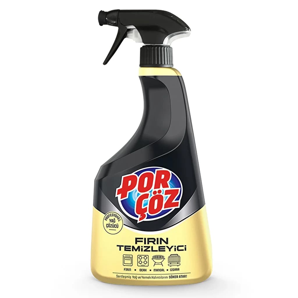 Porçöz 750ml Ofenreiniger Spray - Kraftvoller Fettentferner