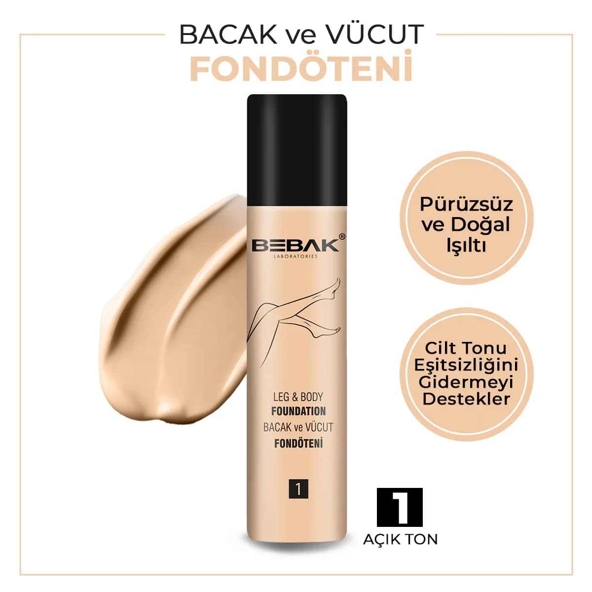 Bebak Beinhülle 75mL - Langanhaltende, natürliche Abdeckung