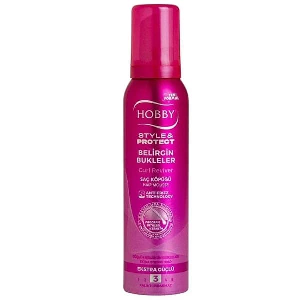 Hobby Haarschaum 150ml - Starker Halt, Glanz &amp; Feuchtigkeitskontrolle