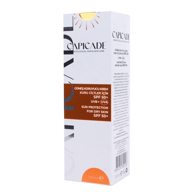 Capicade Sonnencreme SPF50+ für trockene Haut - 100ml