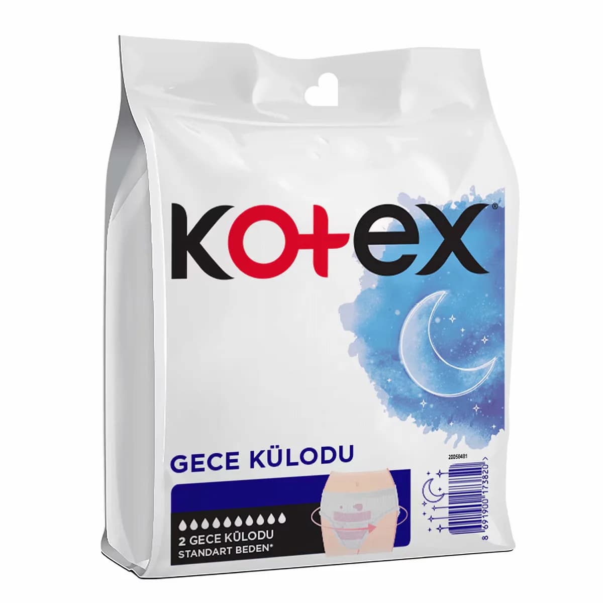 Kotex Nachtpanties - 2er Pack für nächtlichen Schutz und Komfort