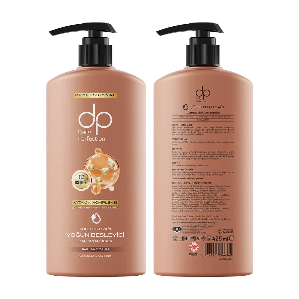 Dp Daily Perfection Salzfreies Shampoo mit Schwarzkümmelöl 425ml
