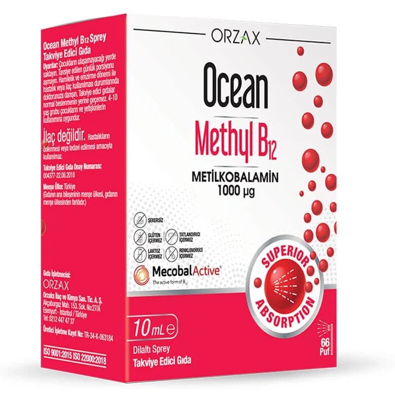 Orzax Ocean Methyl B12 10 ml - Energie- &amp; Wellness-Ergänzung