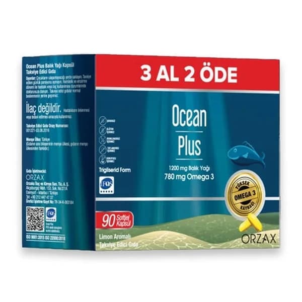 Orzax Ocean Plus Zitrus Ergänzung 90 Kapseln