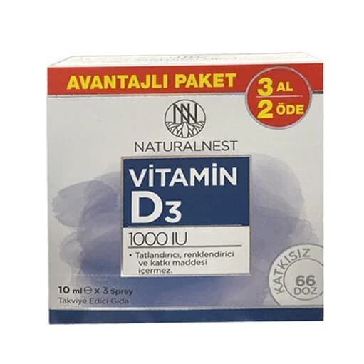 Naturalnest Vitamin D3 Spray 1000 IE 10ml