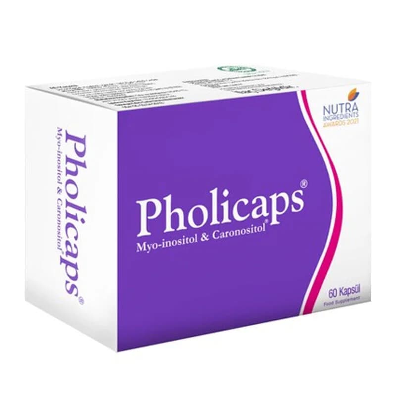 Pholicaps Myo-Inositol &amp; D-Chiro-Inositol Kapseln, 60 Stück