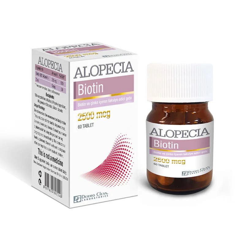 Dermo Clean Biotin 2500 mcg gegen Alopezie - 60 Tabletten