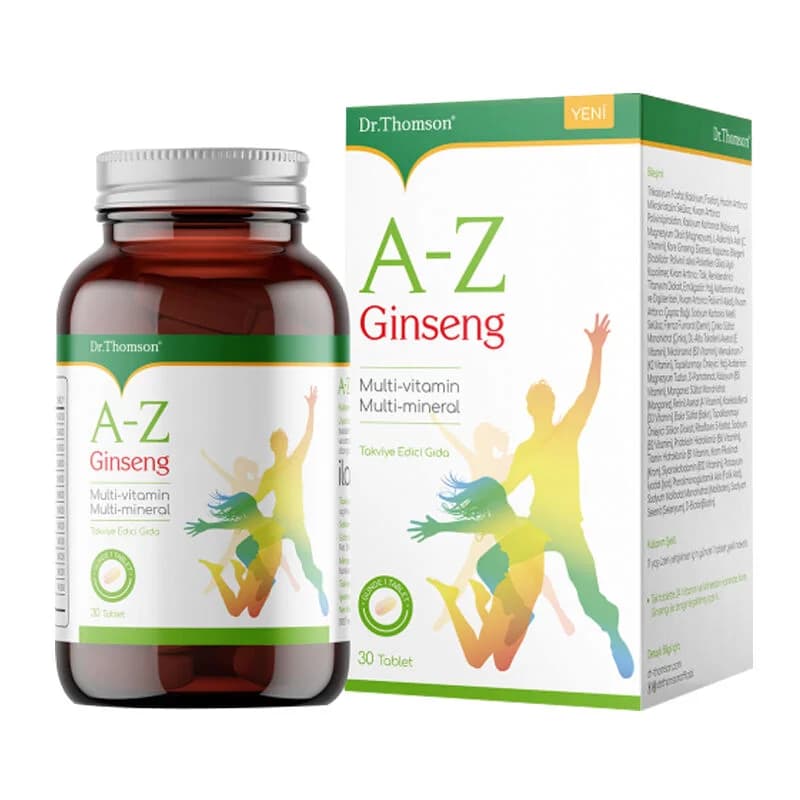 Dr. Thomson A-Z Ginseng Ergänzung - 30 Nährstofftabletten