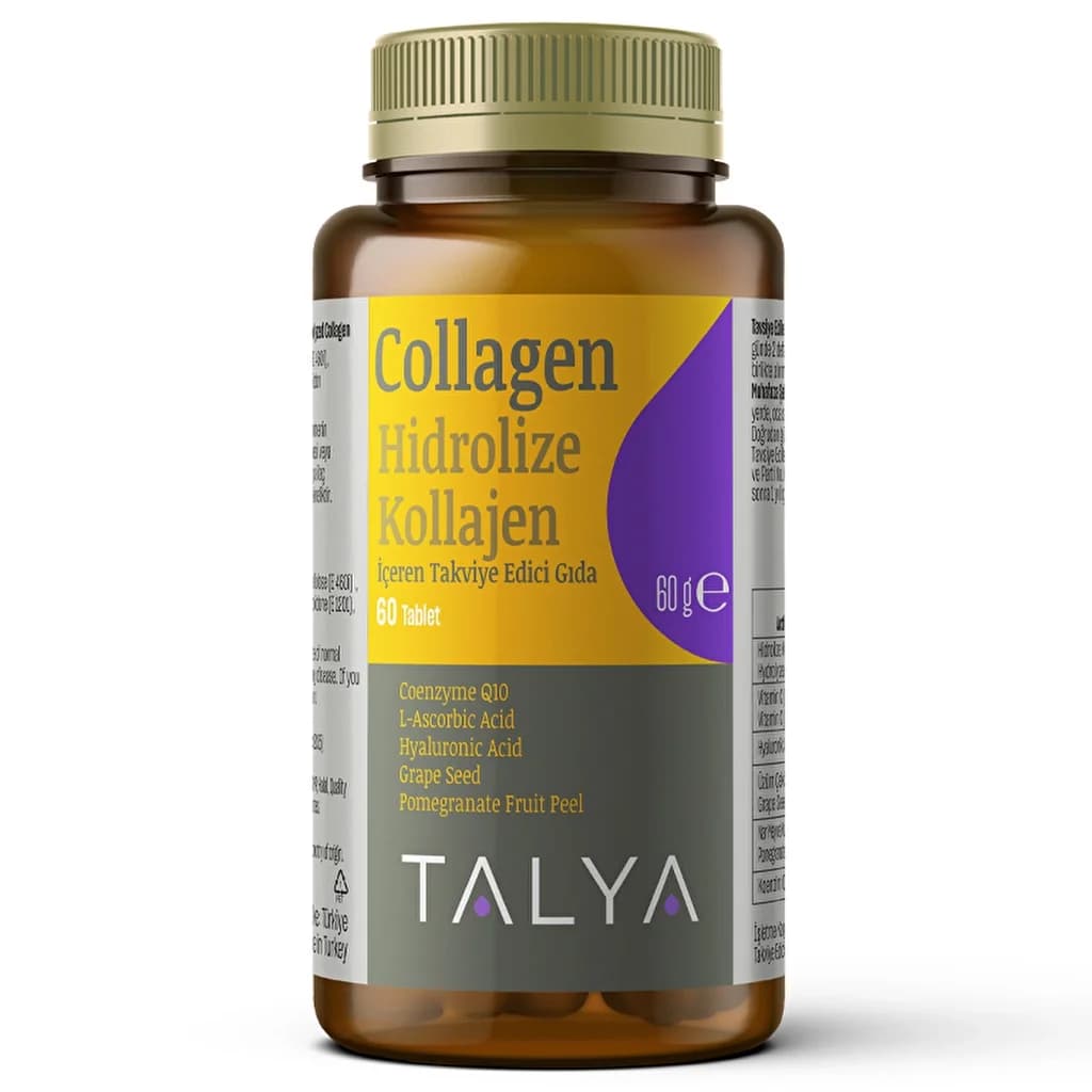 Talya Hydrolysiertes Kollagen Supplement - 60 Tabletten
