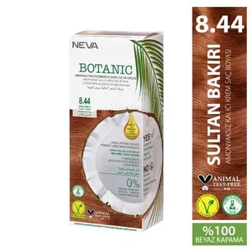 Neva Vegane Ammoniakfreie Haarfarbe 8.44 Sultan Kupfer