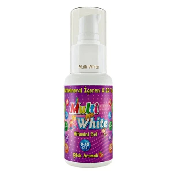 Multi White Erdbeer Kinderzahnpasta 50ml