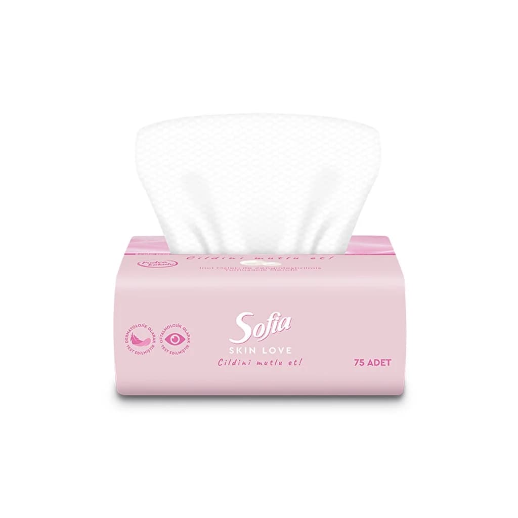Sofia Skin Love 75 Stück Perleninfundierte Dufttücher