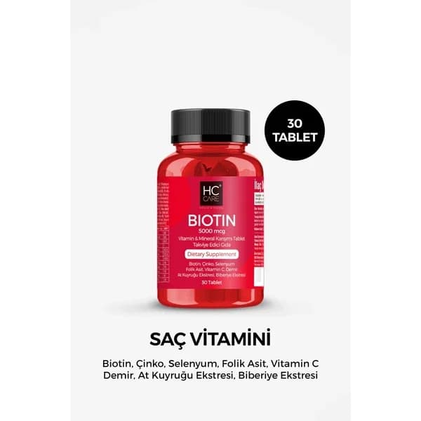HC Care Biotin Haarvitamine - 30 Tabletten