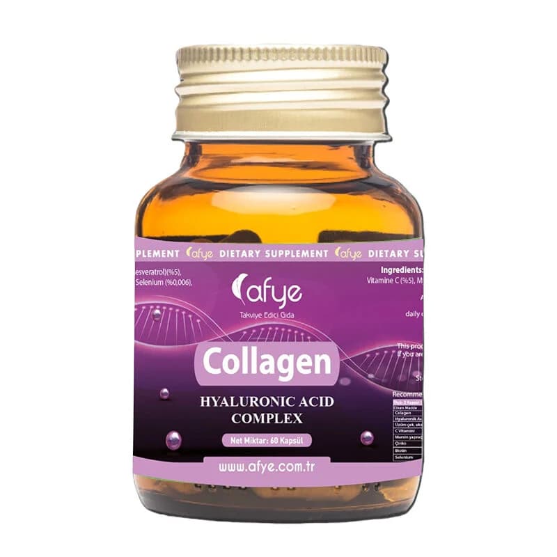 Afye Kollagen- und Hyaluronsäure-Komplex - 60 Kapseln