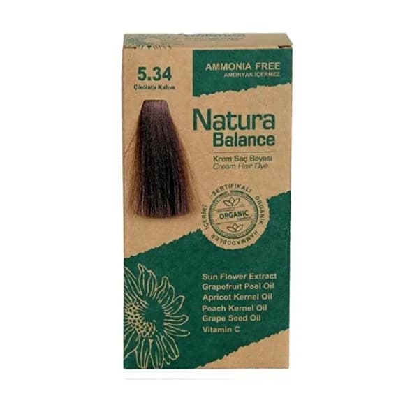 Natura Balance ammoniakfreie Creme-Haarfarbe mit Ölen 60ml