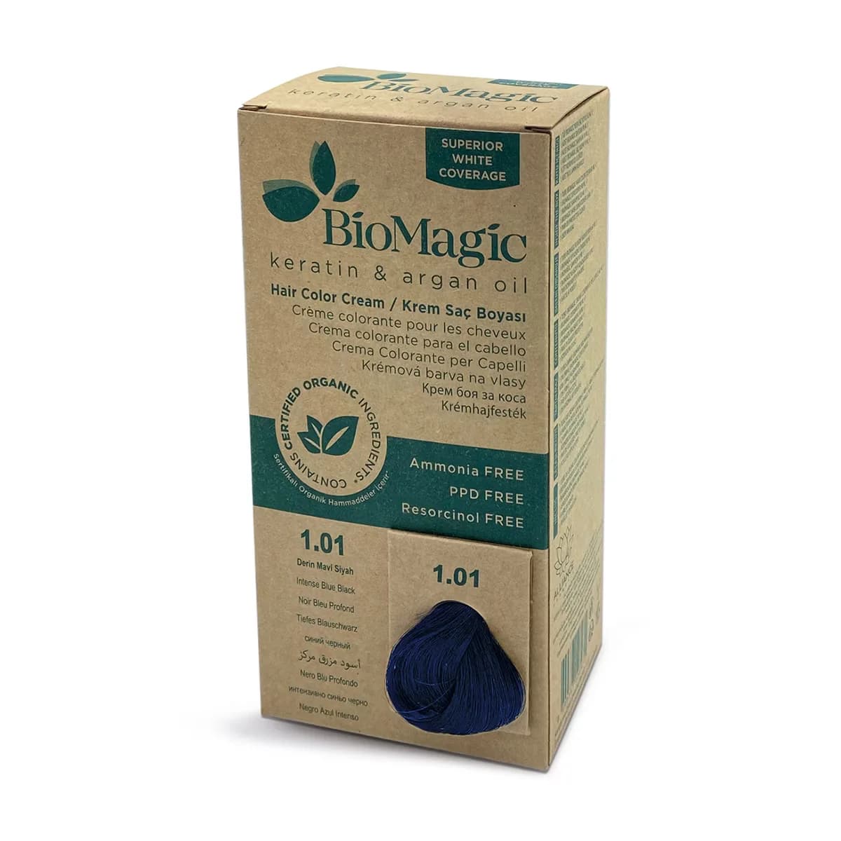 Biomagic Tiefblau Schwarze Haarfarbe Nr. 1.01
