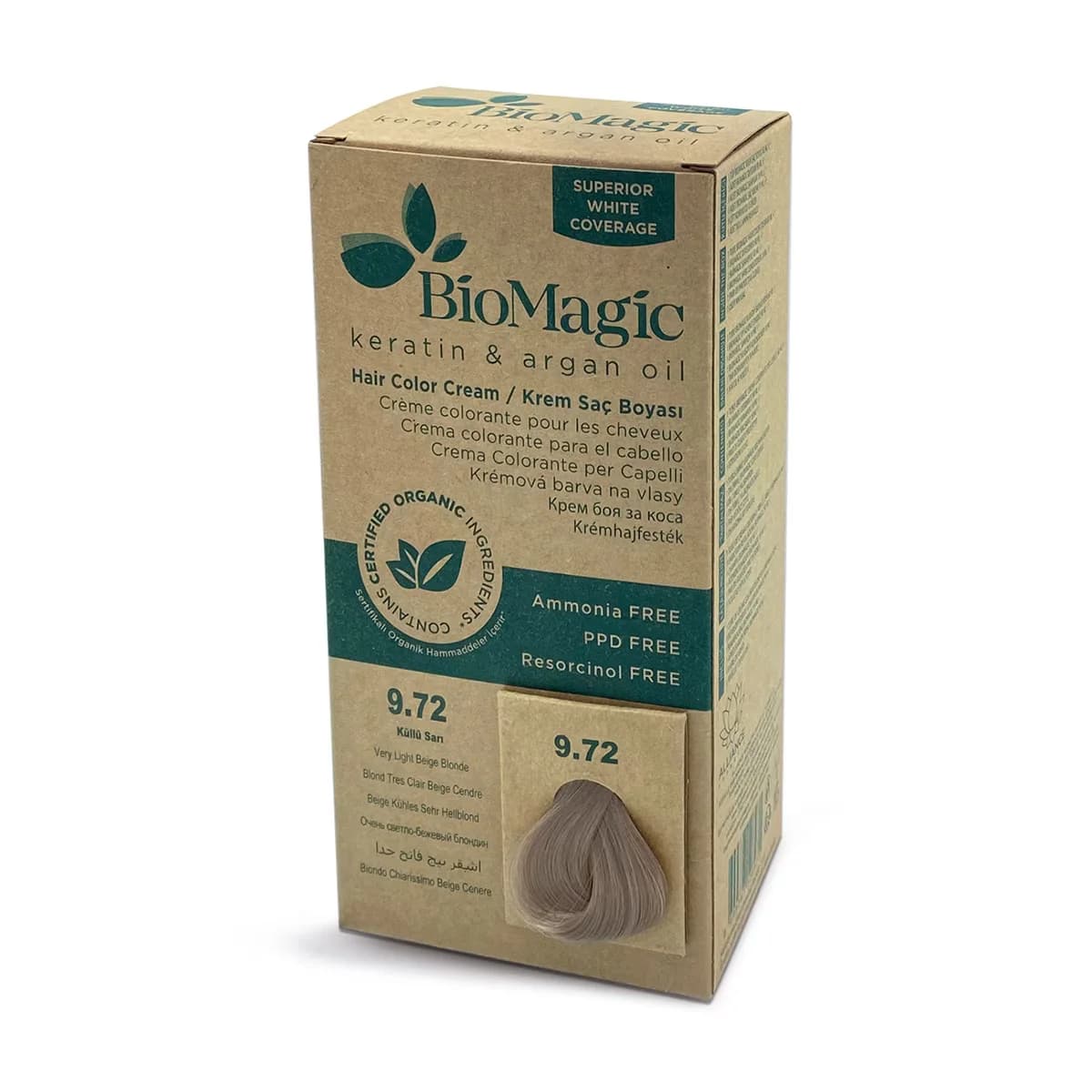 Biomagic Aschblond Haarfarbe Nr. 9.72