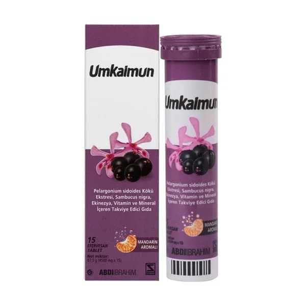Umkaimun Geranienextrakt Brausetabletten - 15 Stück