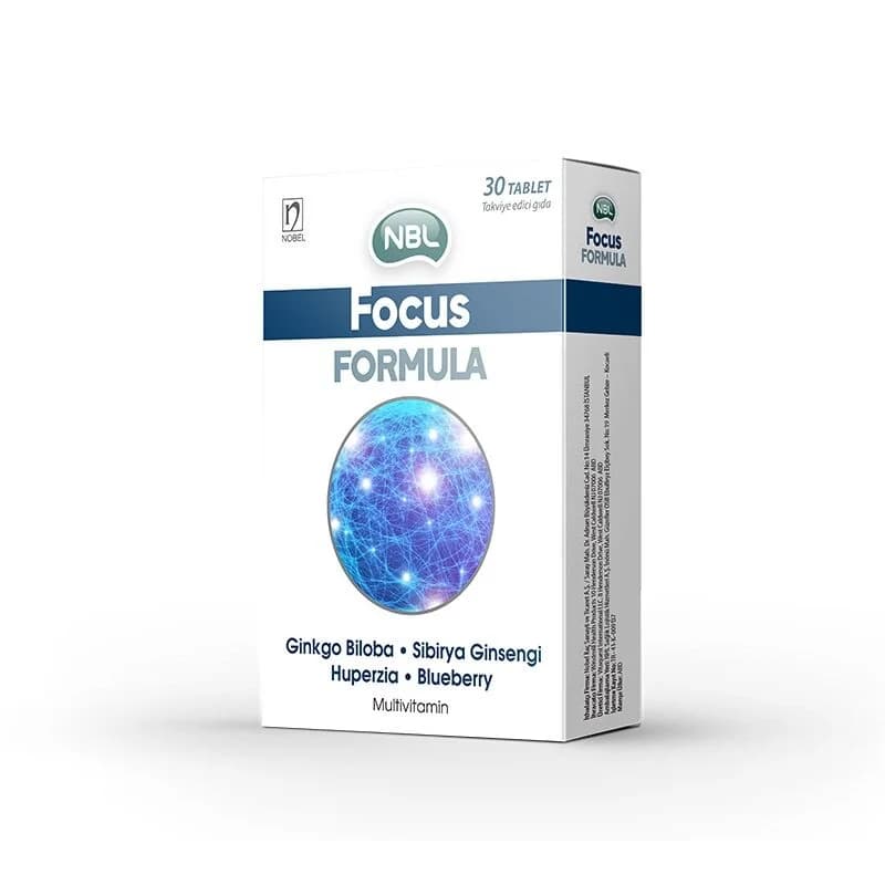NBL Focus Formel 30 Tabletten - Steigerung der geistigen Klarheit & Energie