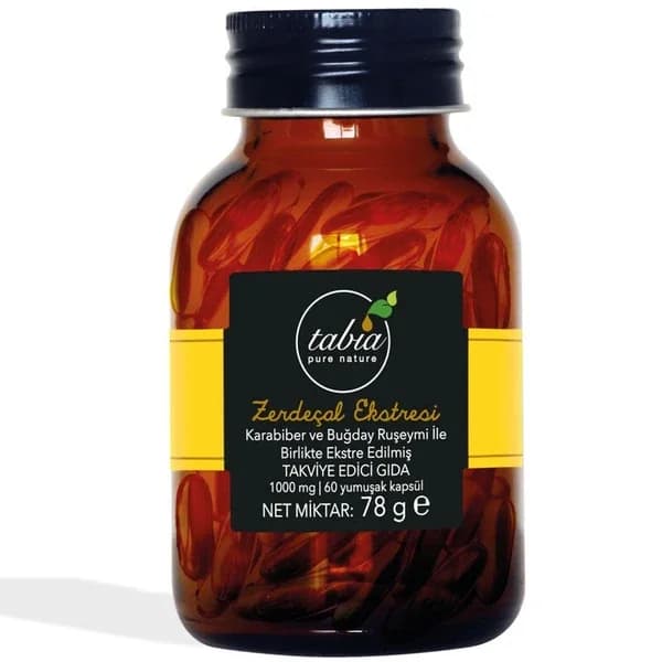 Tabia Kurkuma Extrakt 1000 mg - 60 Kapseln für Wohlbefinden
