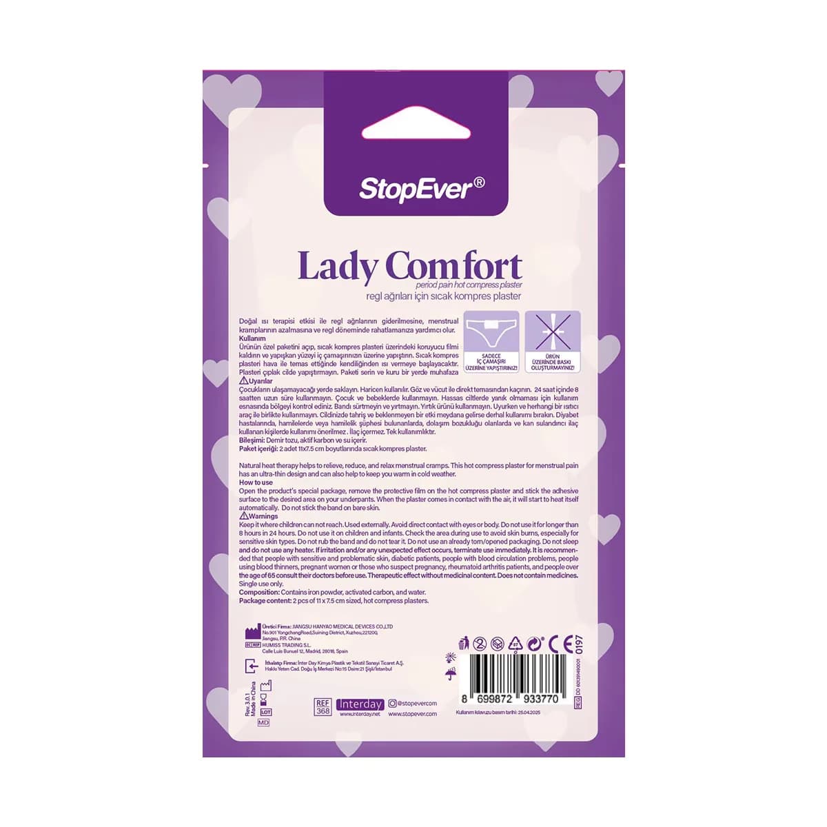 StopEver Komfort-Wärmekissen für Menstruationsschmerzen