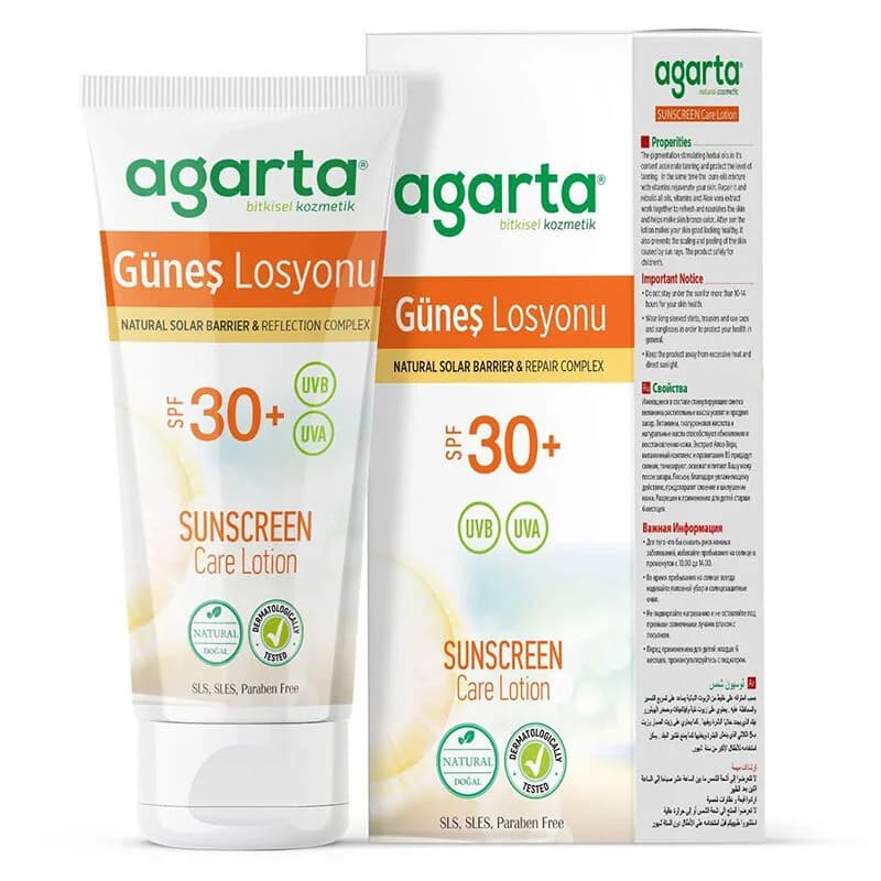 Agarta Natürliche Sonnencreme Lotion SPF 30 - 100ml