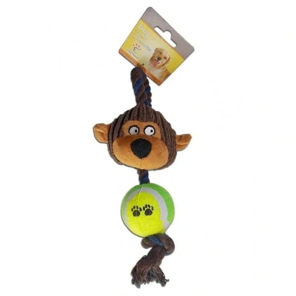 Eastland Hund Stress Seilspielzeug mit Affe & Tennisball