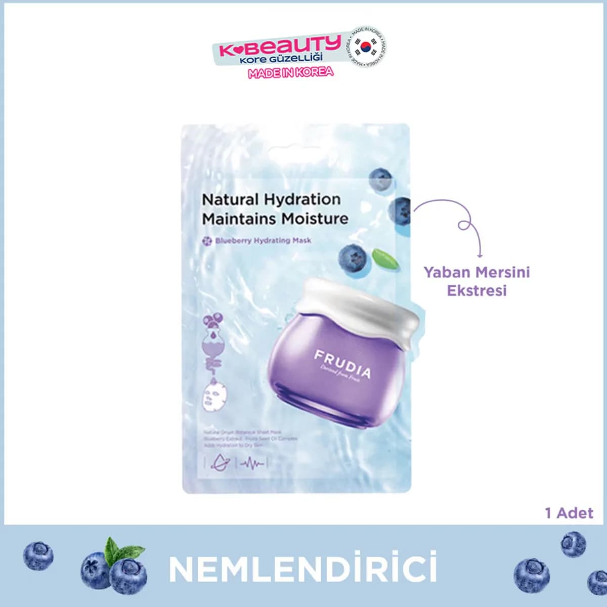 Frudia Blaubeer Feuchtigkeitsgesichtsmaske