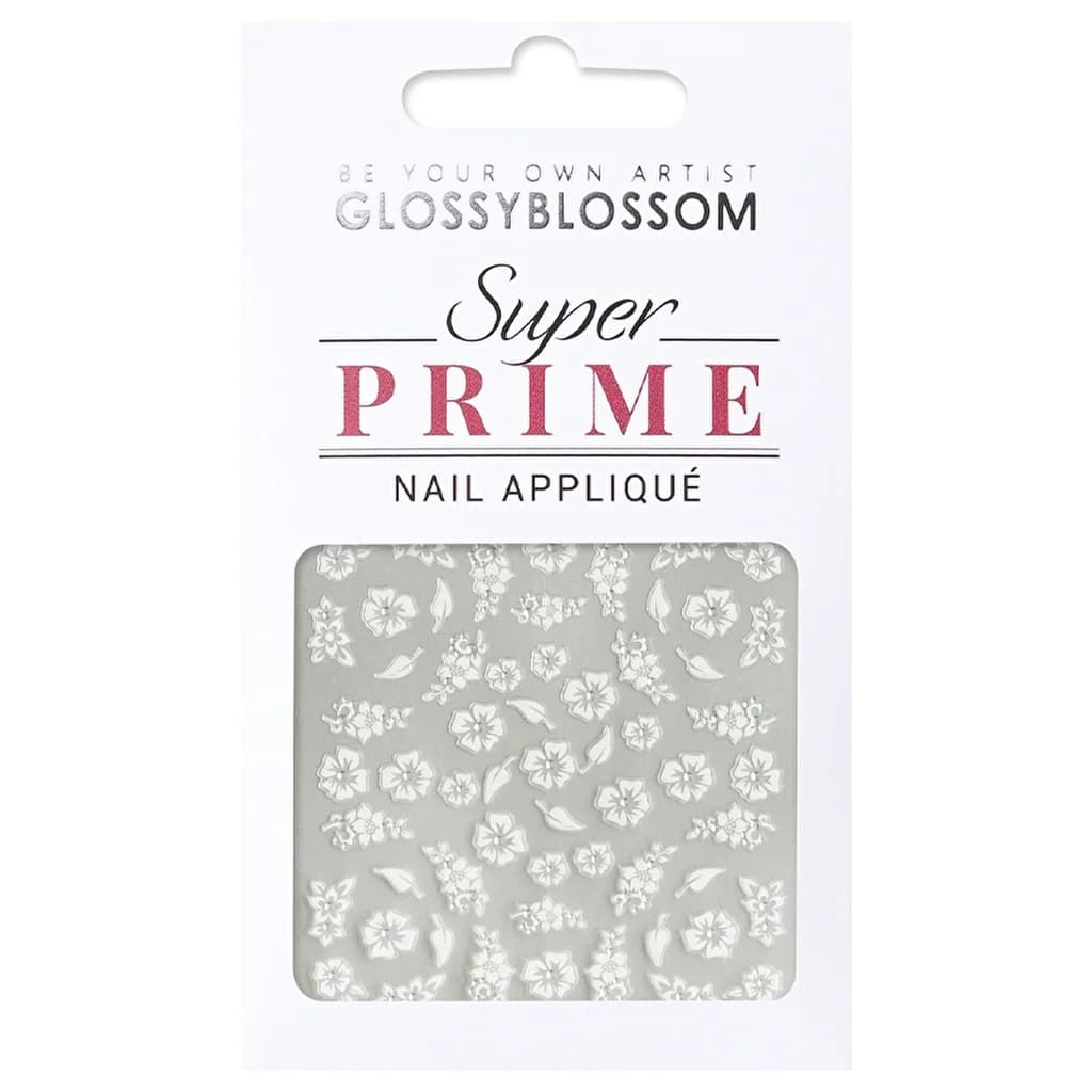Glänzende Blüten Nagelsticker