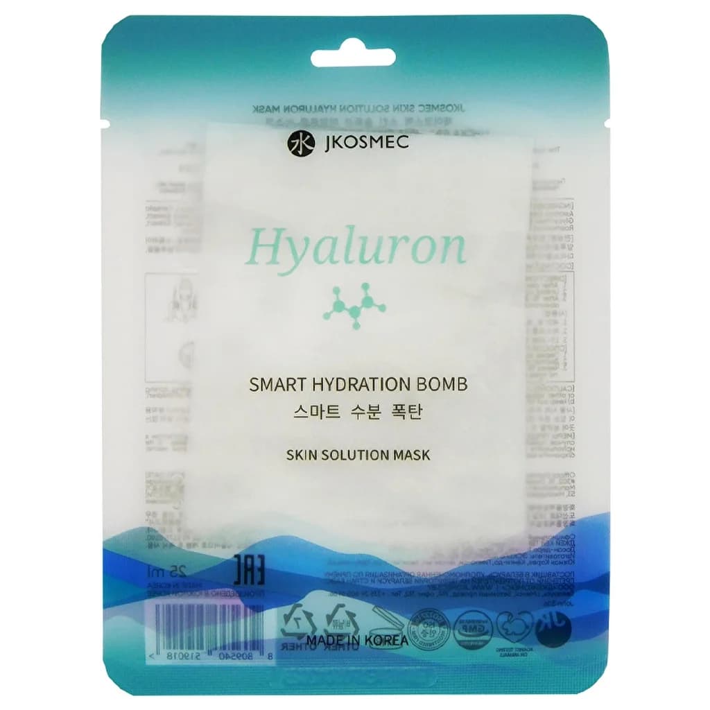 JKosmec Hyaluronsäure-Papiermaske - Tiefenhydration und Elastizität